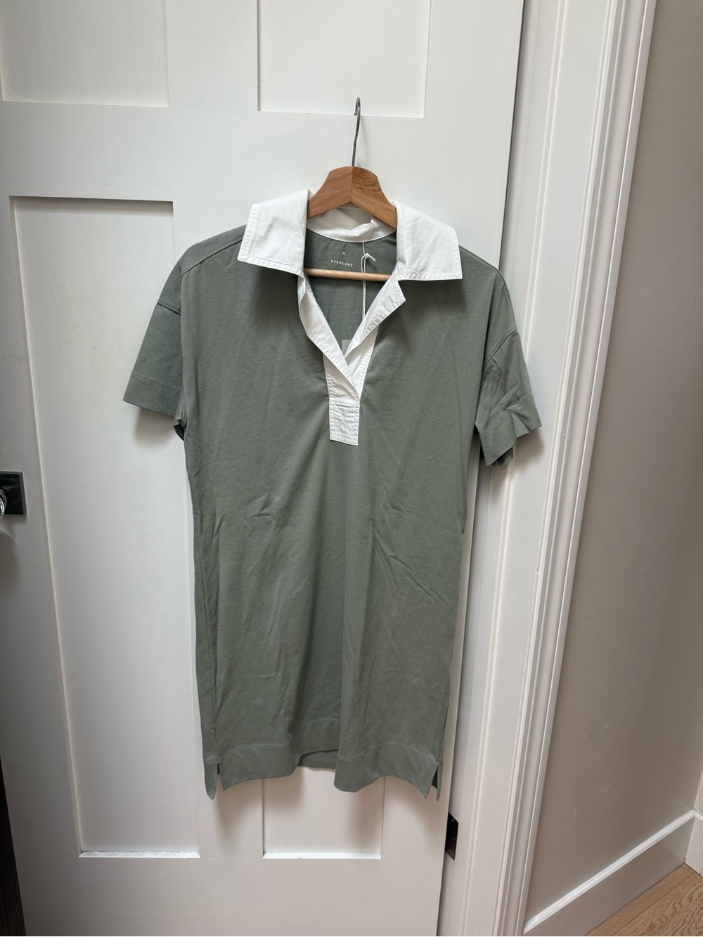 Everlane NWT Organic Cotton Polo Dress - Xs fog color